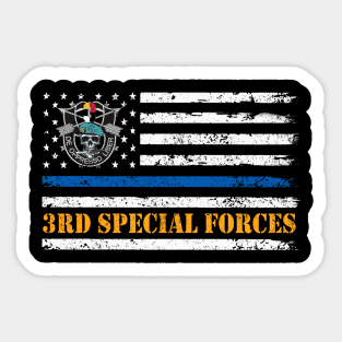 US Army 3rd Special Forces Group USA Flag De Oppresso Liber SFG - Gift for Veterans Day 4th of July or Patriotic Memorial Day Sticker